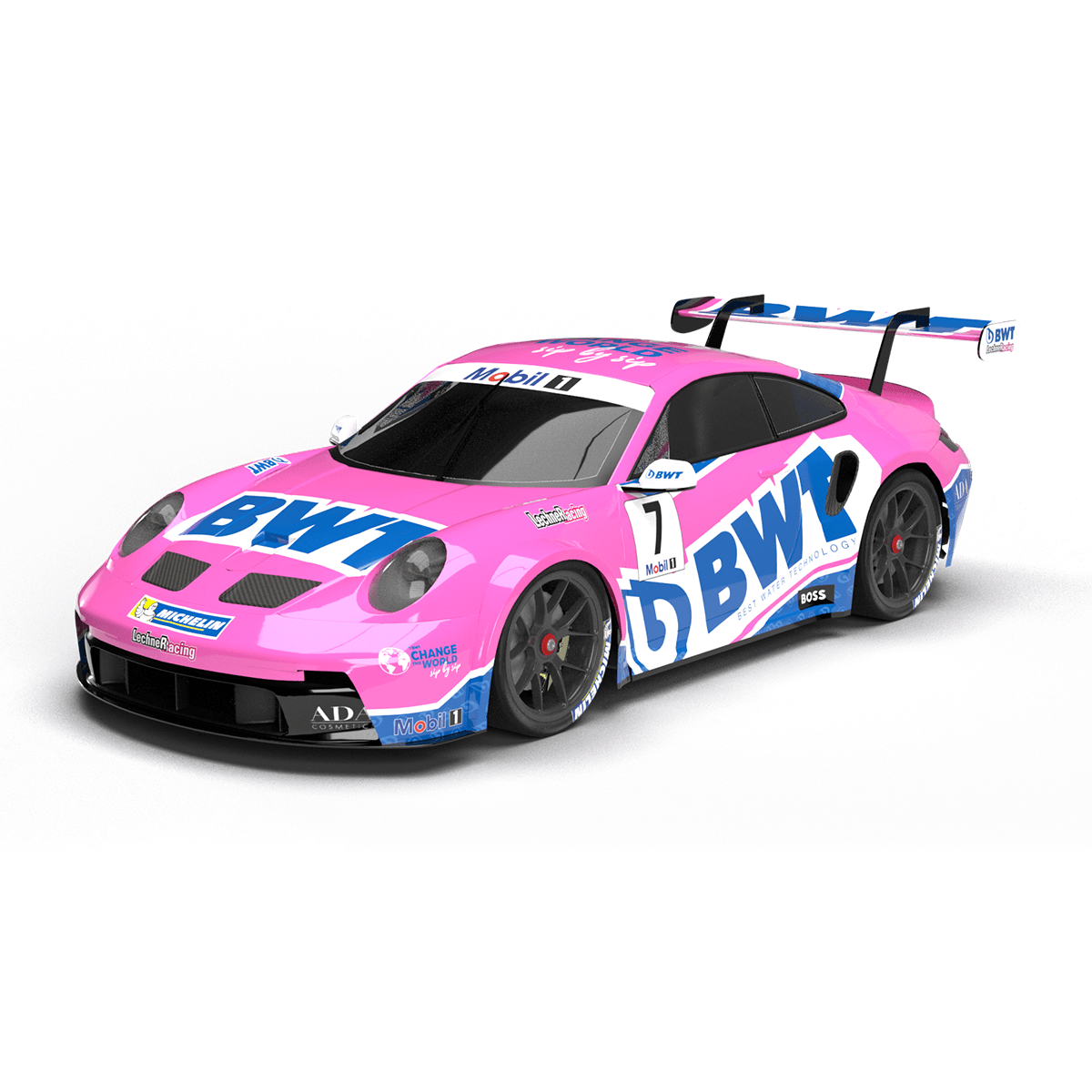 Porsche Cup Car 992 3D livery template model - Motorsport Graphics